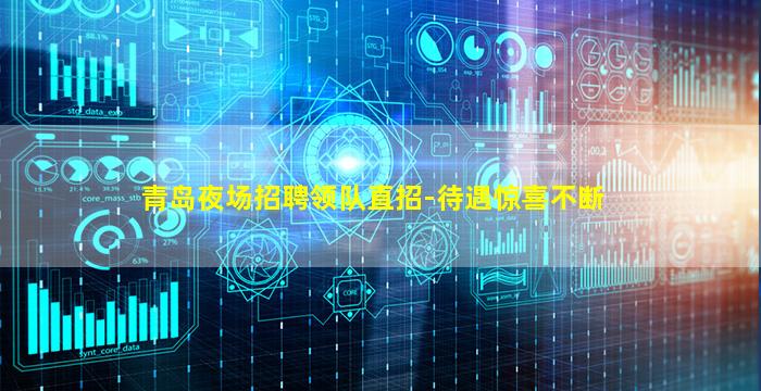 青岛夜场招聘领队直招-待遇惊喜不断